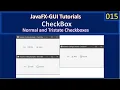 CheckBox Normal TriState JavaFx GUI Tutorial