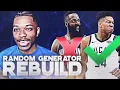 Random Player Generator Rebuilding Challenge in NBA 2K19