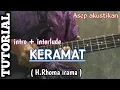 Download Lagu TUTORIAL melody dangdut.. KERAMAT  - -  H. Rhoma irama.. Versi akustik || cocok untuk gitaris pemula
