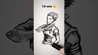 How To Draw Hisoka In 10sec 10mins 10hrs Shorts Anime Drawing  How To Draw Hisoka In 10sec 10mins 10hrs Shorts Anime Drawing