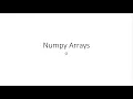 Numpy Array Dimensions Tutorial