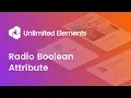 Radio Boolean Attribute