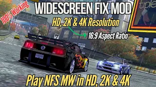 NFS Most Wanted 2005 Install Widescreen Fix Mod Play In HD 2K Or 4K Resolution 2025 