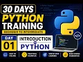 Day 1 - Introduction to Python 30 Days Python Training Beginner to Intermediate