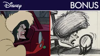 Les 101 Dalmatiens - Storyboards vs Film : Comparaison scène par scène de « La rage » | Disney