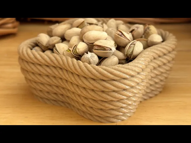 Four Corner Coiled Rope Bowl video thumbnail