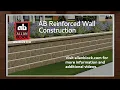 Build an AB Reinforced Retaining Wall with Geogrid Reinforcement - Installation Steps