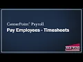 How to Enter Employee Time Details in CenterPoint Payroll