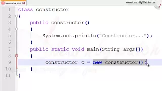 What is Constructor in JAVA Learn JAVA with practical examples Vineet Agarwal