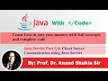 Client Server communication through Java servlet Part