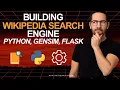 Build a Wikipedia Search Engine in Python Full Project with Gensim TF-IDF and Flask