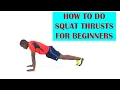 How to Do Squat Thrusts for Beginners Full Body Exercise
