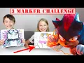 3 Marker Challenge with Sonic 3 Trailer in Real Life at My PB and J House