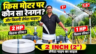 रेनगन + मोटर + लपेटा पाइप | कौन सा कॉम्बिनेशन सही है? Micro Irrigation