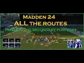 All Routes In Madden Both Primary and Secondary purposes