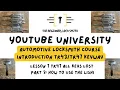 Lesson 7 All keys lost part 3 How to use the Lishi