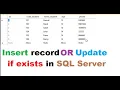 SQL server insert if not exists else update