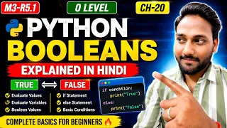 Python Booleans Explained True False if-else Variables Basics