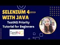 TestNG Framework Part1 TestNG Priority Tutorial for Beginners