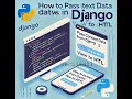 How to Pass Context Data from Django View to HTML Django Tutorial for Beginners