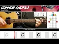 Love Me Do - The Beatles EASY GUITAR LESSON Scrolling Chords