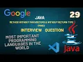 java Method without Parameters without Return Type void why use tcs ninja interview