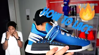 HOW TO LACE YOUR HUMAN RACE NMD 3 WAYS