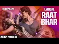 RAAT BHAR Full song lyrics|| Tiger Shroff|| nituzzmusic 🎧