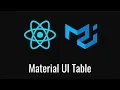 Basic Table in React using Material UI