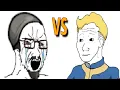 The Virgin Three Dog VS Chad Mr New Vegas Fallout Memes