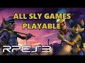 RPCS3 - All Sly Games Now Playable 4K 60fps gameplay