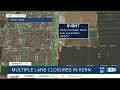 Road closures around Kern County due to the California High-Speed Rail Project