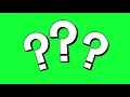 Question mark Green Screen no Copyright stock