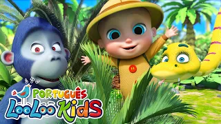 Lá na Selva - As Formigas Marcham - Músicas Infantis Divertidas - LooLoo Kids Português