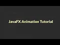 How to do Translate Animation in JavaFX Language Davidesk Academy