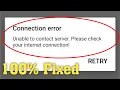Fix Roblox Unable To Contact Server Please Check Your Internet Connection Error Android ios