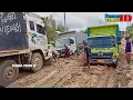 Lagu Langkah Terhenti ‼️ Lintasan Neraka Truk Batubara Terjebak Berjatuhan, Driver Tak Kenal Putus Asa