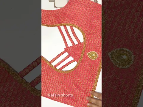 3 Viral blouse back neck design cutting and stitching full tutorial #shorts #blouse #backdesign