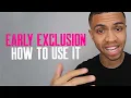 EARLY EXCLUSION HOW TO USE IT HOW TO REMOVE MEDICAL COLLECTIONS HOW TO REMOVE CHARGE OFFS