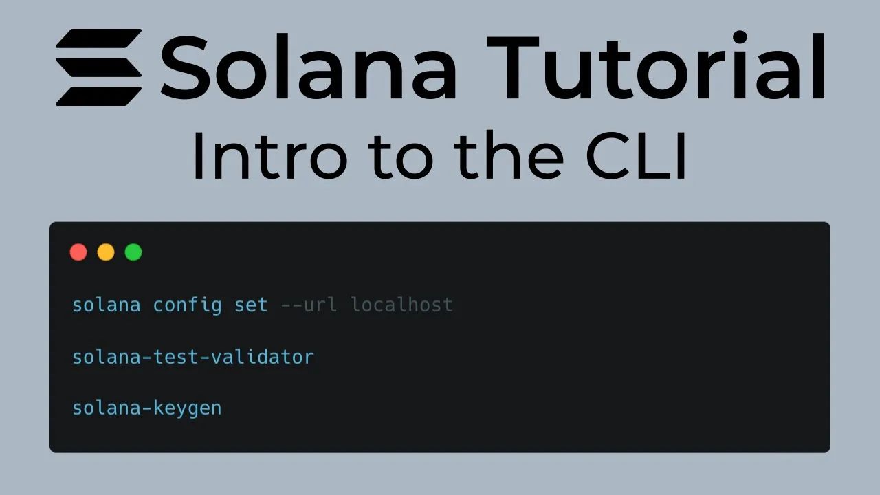 Solana Tutorial - Learn the Solana CLI (clusters, wallets, deploy, etc)