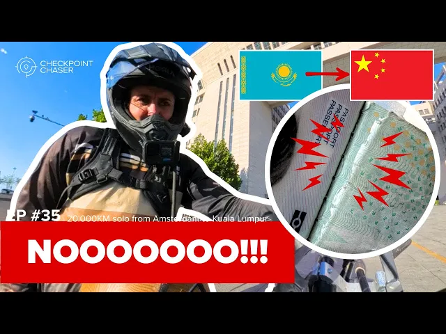 Motorbike Journey to China: Winds, Charyn Canyon, and a Bro‑ Entering CHINA with a BROKEN PASSPORT! S01E35