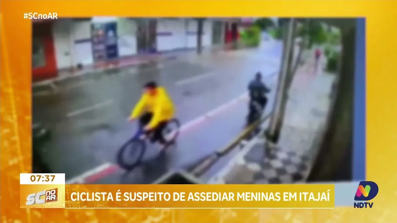 Polícia procura ciclista suspeito de assediar adolescentes em Itajaí