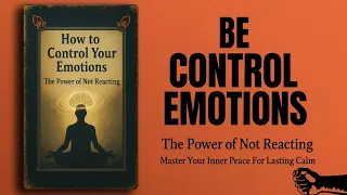 How To Control Your Emotions The Power Of Not Reacting FULL AUDIOBOOK 