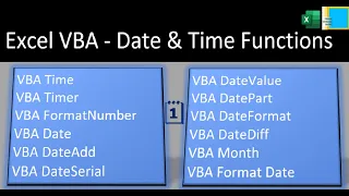 Excel VBA Date Time Function