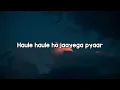 Haule Haule (Lyrics) - Sukhwinder Singh 🎶 | haule haule ho jayega pyar chaliya ✨