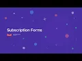 The Newsletter Plugin - Subscription forms