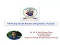 php passing variable numbers of arguments to functions