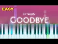 Lagu Air Supply - Goodbye - EASY Piano Instrumental TUTORIAL by Piano Fun Play