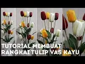 Lagu Tutorial Mudah Membuat Rangkai Bunga Tulip Untuk Dekorasi Sudut Ruang, Tinggi Total +/- 160cm