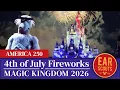 4th of July Fireworks at Magic Kingdom America 250 at Walt Disney World 2026